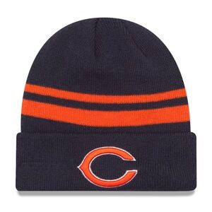 NEW ERA CHICAGO BEARS NAVY BLUE CUFF MENS KNIT HAT
